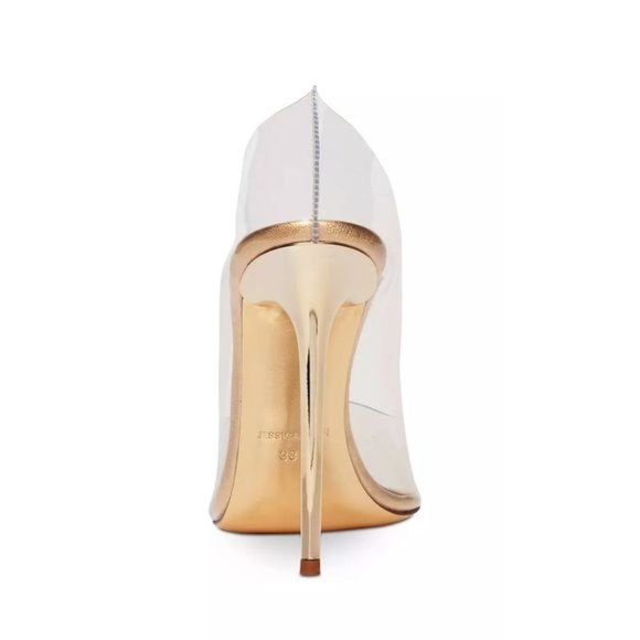 Jessica Rich Clear Stiletto with Gold Heel - Picture 3 of 11